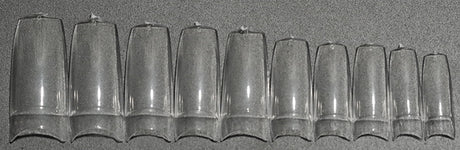 Lösnageltippar clear 500 st storlek 0-9