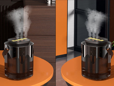 Luftfuktare 3000 ml aromadiffuser USB 3 lägen varmvitt ljus svart