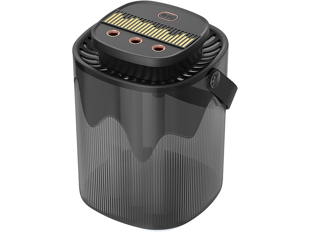 Luftfuktare 3000 ml aromadiffuser USB 3 lägen varmvitt ljus svart