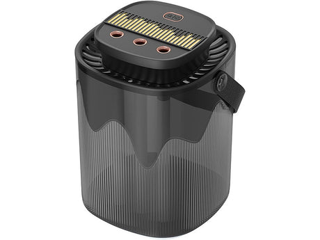 Luftfuktare 3000 ml aromadiffuser USB 3 lägen varmvitt ljus svart