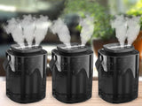 Luftfuktare 3000 ml aromadiffuser USB 3 lägen varmvitt ljus svart