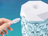 Luftfuktare aromadiffuser 1000 ml RGB vit USB-C