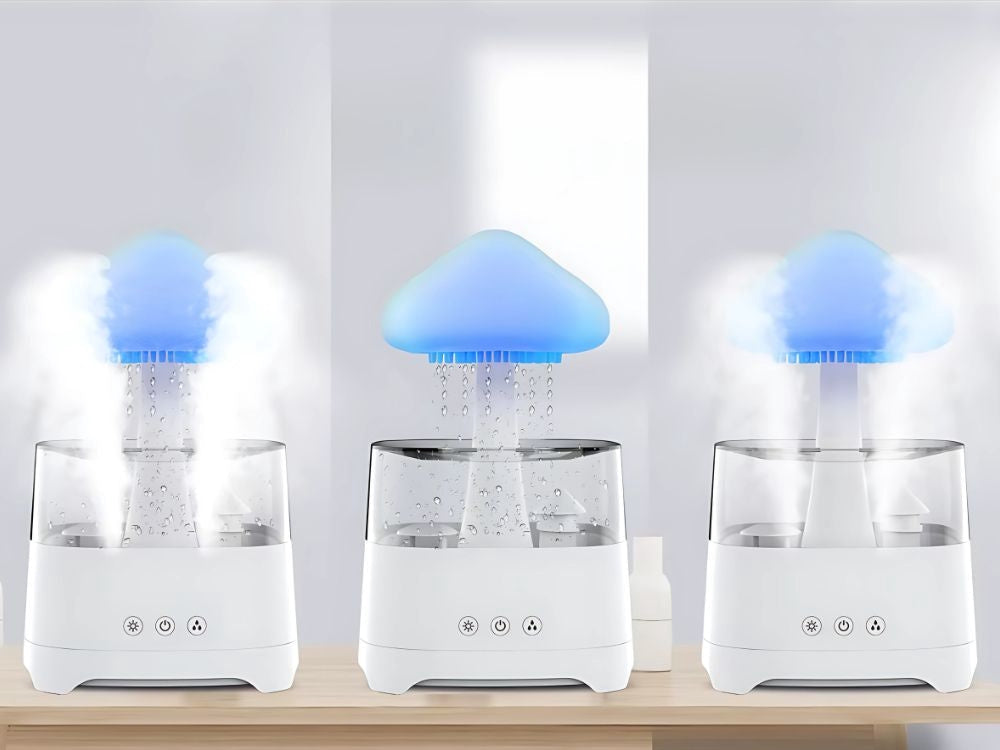 Luftfuktare aromadiffuser RGB-lampa 450 ml med fjärrkontroll USB