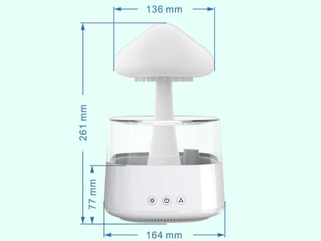 Luftfuktare aromadiffuser RGB-lampa 450 ml med fjärrkontroll USB