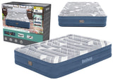Luftmadrass dubbel 203x152x36 cm med inbyggd elpump 220-240 V