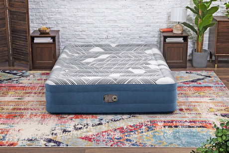 Luftmadrass dubbel 203x152x36 cm med inbyggd elpump 220-240 V