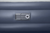 Luftmadrass dubbel 226x152 cm med huvudkudde & inbyggd AC-pump