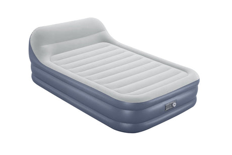 Luftmadrass dubbel 226x152 cm med huvudkudde & inbyggd AC-pump