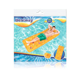Luftmadrass för pool och strand 188x71 cm PVC gul max 90 kg