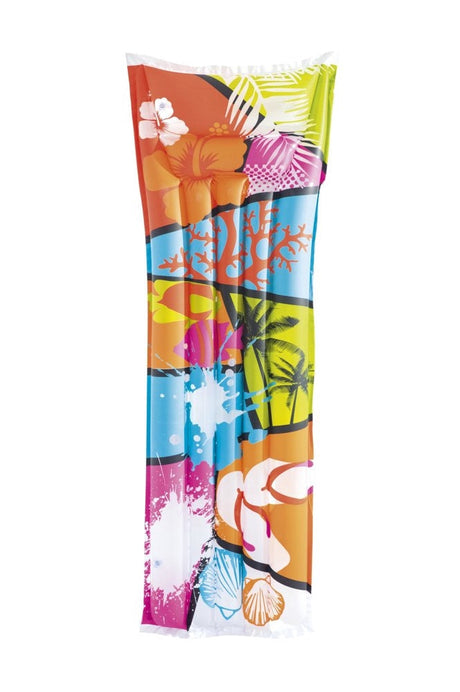 Luftmadrass för vatten 183x69 cm PVC med uppblåsbar kudde 90 kg