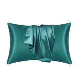Lyxigt Satinörngott - Set med 2 Kuddfodral, 50 x 66 cm - Azure