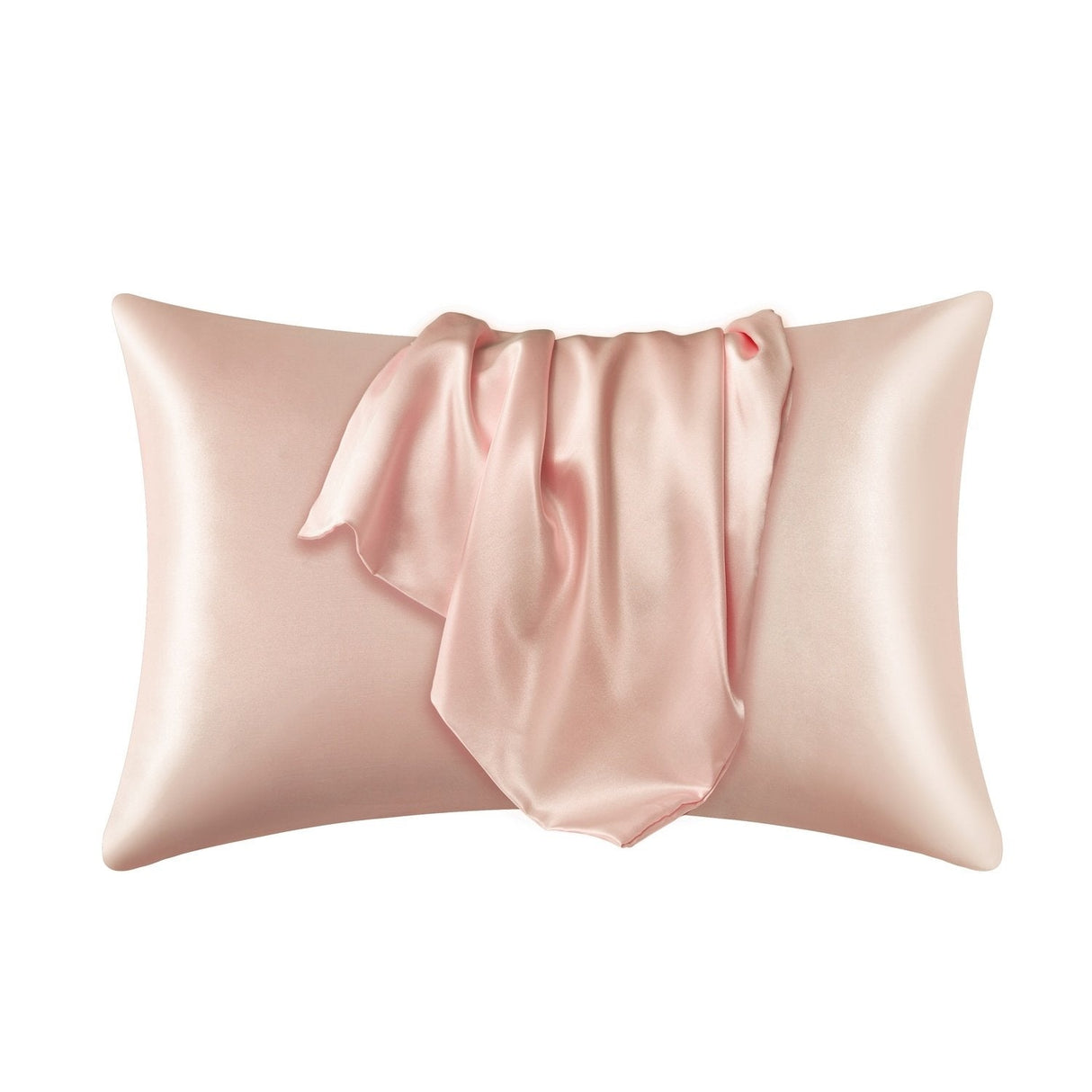 Lyxigt Satinörngott - Set med 2 Kuddfodral, 50 x 66 cm - Creme