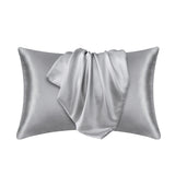 Lyxigt Satinörngott - Set med 2 Kuddfodral, 50 x 66 cm - Ljusgrå