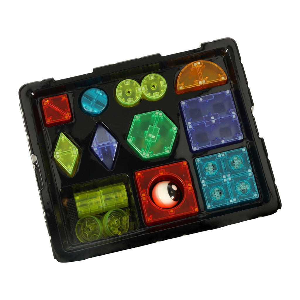 Magnetiska byggblock Magnetic Tiles 32 delar med LED-ljus, 3+ år