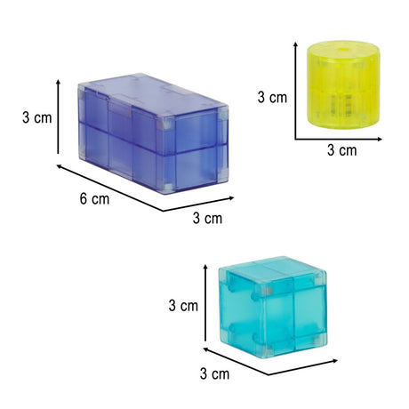 Magnetiska byggblock Magnetic Tiles 32 delar med LED-ljus, 3+ år