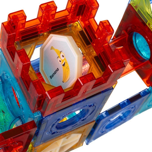 Magnetiska byggblock bollbana 96 delar ABS flerfärgad 3+ år