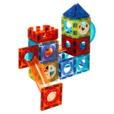 Magnetiska byggblock bollbana 96 delar ABS flerfärgad 3+ år