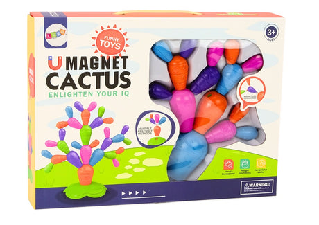 Magnetiska byggblock kaktus 16 delar pedagogisk byggleksak