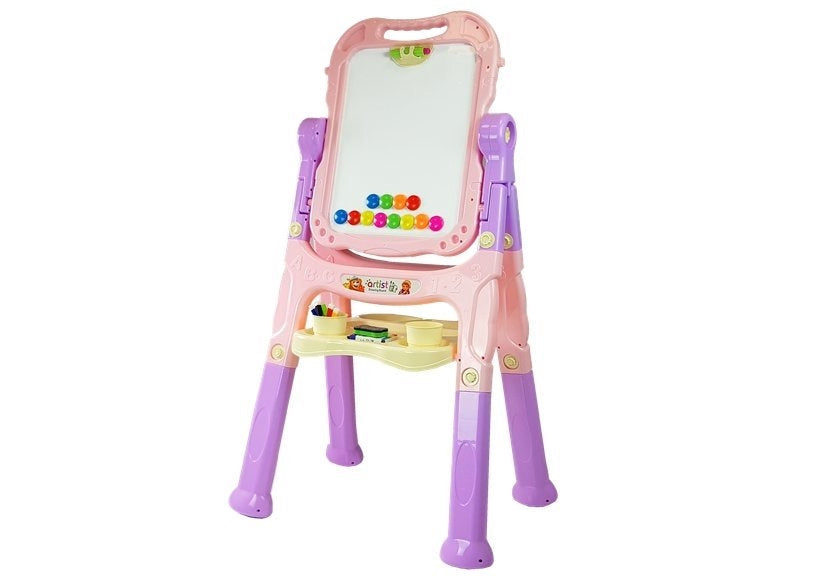 Magnetisk barnrittafel 2-sidig whiteboard/krittafel 110 cm 48 delar