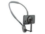 Magnetisk mobilhållare för halsen/nacken silikon svart 66 cm med rem