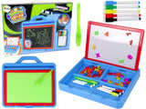 Magnetisk ritplatta med LED-ljus 2-i-1 inkl bokstäver/siffror 33 cm