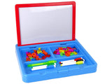 Magnetisk ritplatta med LED-ljus 2-i-1 inkl bokstäver/siffror 33 cm