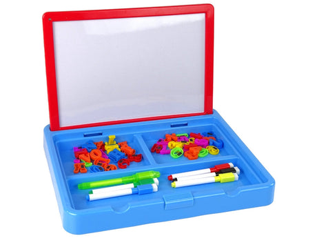 Magnetisk ritplatta med LED-ljus 2-i-1 inkl bokstäver/siffror 33 cm