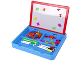 Magnetisk ritplatta med LED-ljus 2-i-1 inkl bokstäver/siffror 33 cm