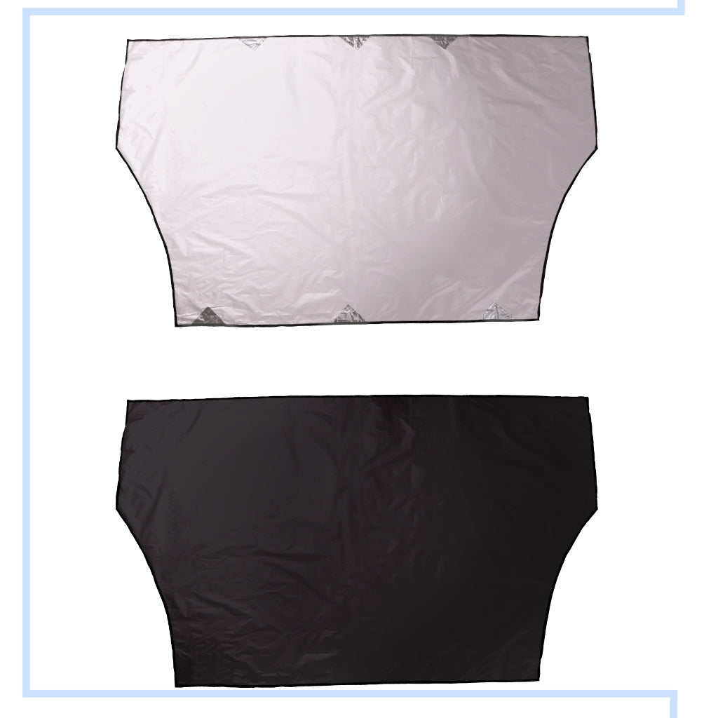 Magnetisk sol- och frostskyddsgardin bilruta 210x125 cm polyester