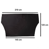 Magnetisk sol- och frostskyddsgardin bilruta 210x125 cm polyester