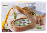 Magnetiskt fiskespel krokodil med rörliga figurer och melodi 3+ år