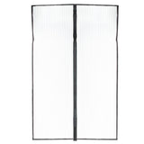 Magnetiskt myggnät för dörr 100x210 cm svart själstängande