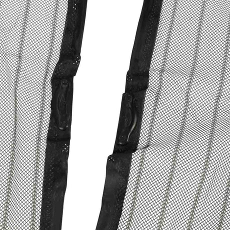 Magnetiskt myggnät för dörr 100x210 cm svart själstängande