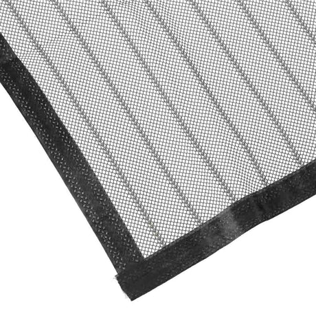 Magnetiskt myggnät för dörr 100x210 cm svart själstängande