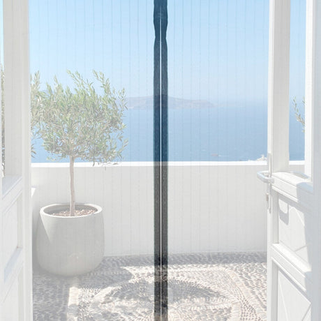 Magnetiskt myggnät för dörr 100x210 cm svart själstängande
