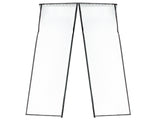 Magnetiskt myggnät för dörr 110x220 cm svart polyester med stift