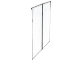 Magnetiskt myggnät för dörr 110x220 cm svart polyester med stift