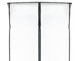 Magnetiskt myggnät för dörr 160x230 cm svart med klämmor
