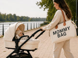 Mammaväska 3-i-1 set med kosmetikväska/organiserare beige