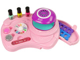 Manikyrset för barn med nageltorkare, 2 nagellack, glitter & stickers