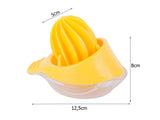 Manuell citruspress i plast 50 ml gul 12,5x8 cm