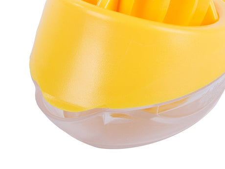 Manuell citruspress i plast 50 ml gul 12,5x8 cm