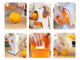 Manuell citruspress med behållare 500 ml plast