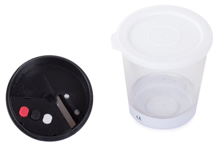 Manuell grönsaksskärare spiralizer med behållare 400 ml vit/svart