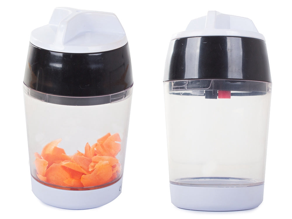Manuell grönsaksskärare spiralizer med behållare 400 ml vit/svart