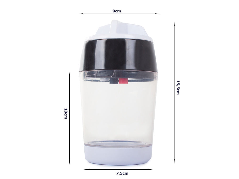 Manuell grönsaksskärare spiralizer med behållare 400 ml vit/svart