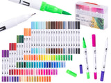 Markers set 100 st dubbelsidiga 0,4 mm + 1–2 mm i plastetui