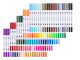 Markers set 100 st dubbelsidiga 0,4 mm + 1–2 mm i plastetui