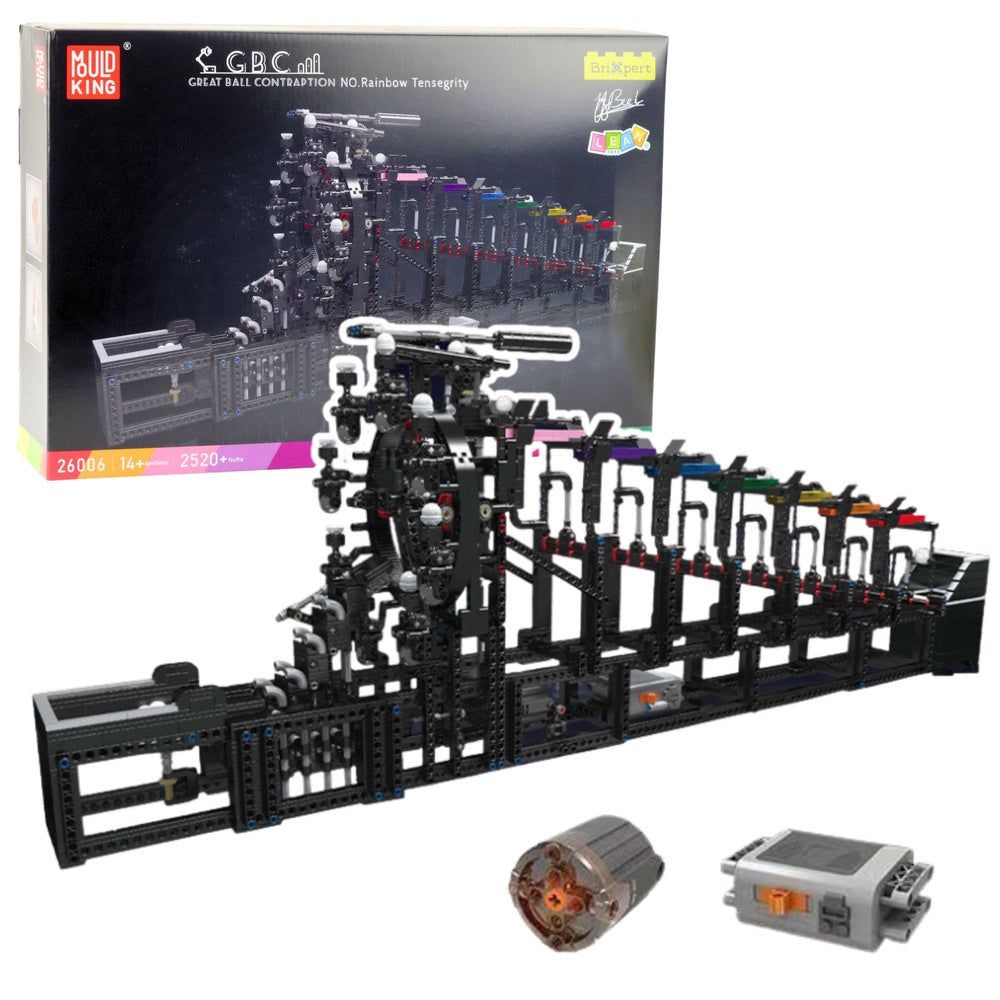 Marmorbana byggsats 2520 delar med motor och kontrollmodul ABS