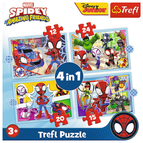 Marvel 4-i-1 barnpussel 35/48/54/70 bitar, från 3 år